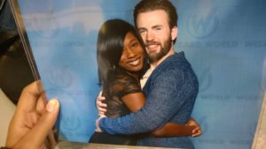 Me and Chris Evans aka Captain America